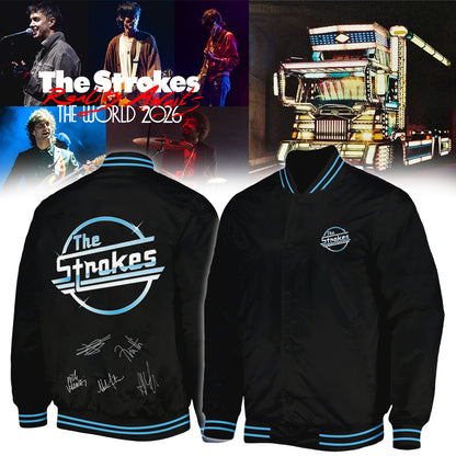 ,,,The Strokes Reality Awaits World Tour 2026 Limited Edition Signature – Bomber