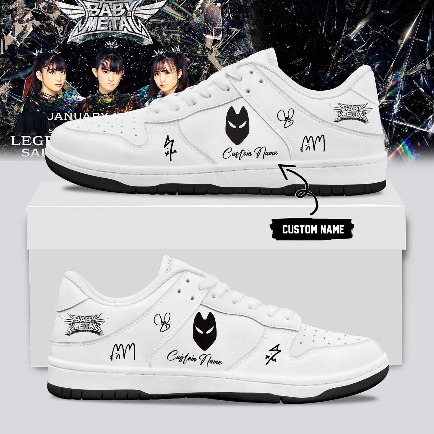 BABYMETAL WORLD TOUR signed Shoes 13