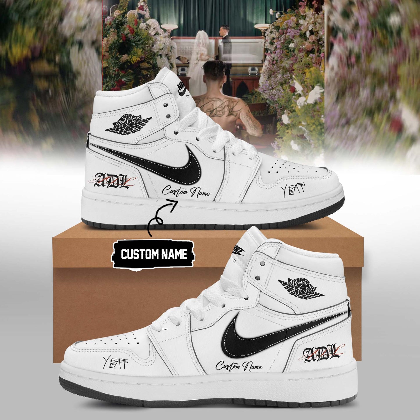 .YEAT LOVE/LYFE Tour Signed Shoes 11