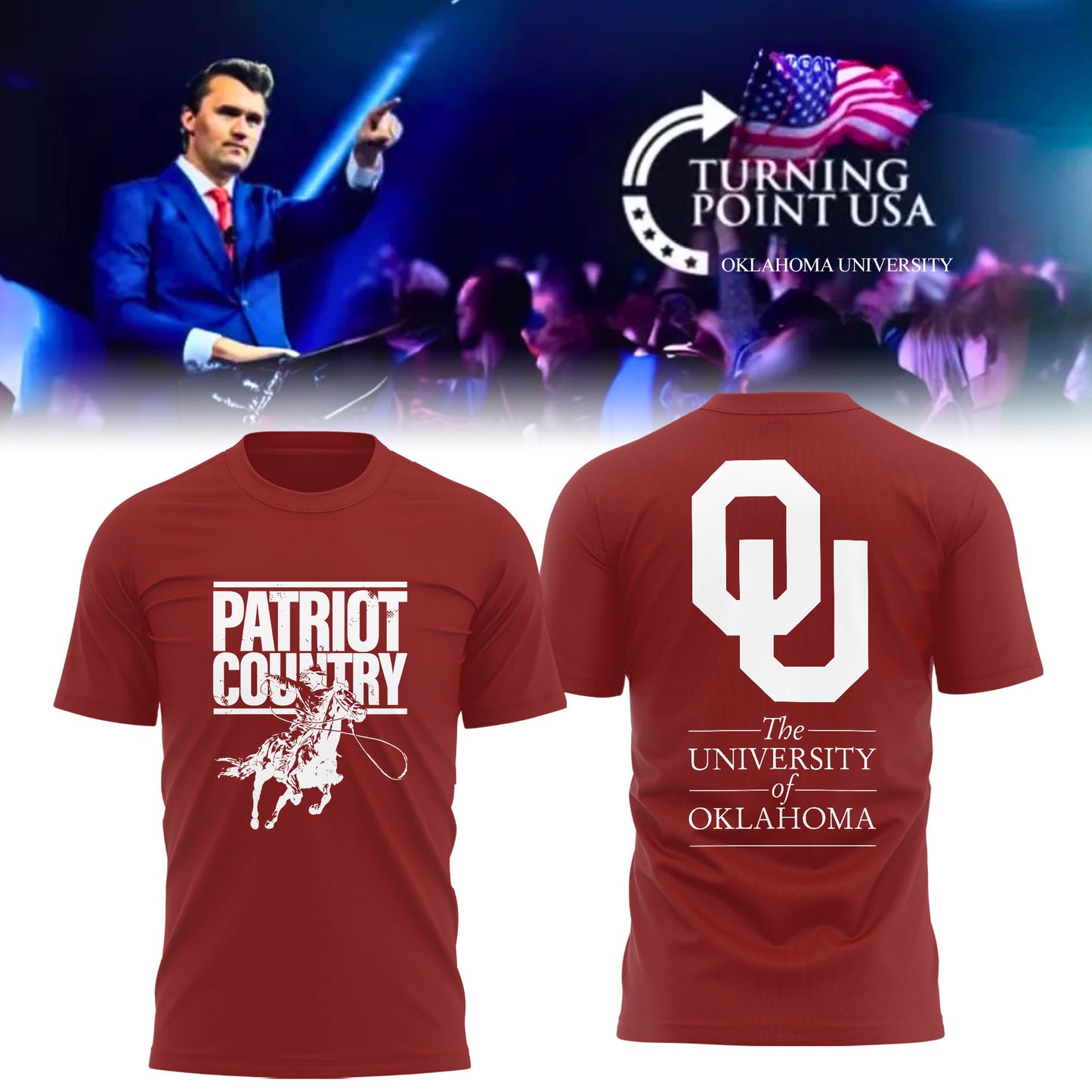 Limited Edition University of Oklahoma x Turning Point USA Shirt