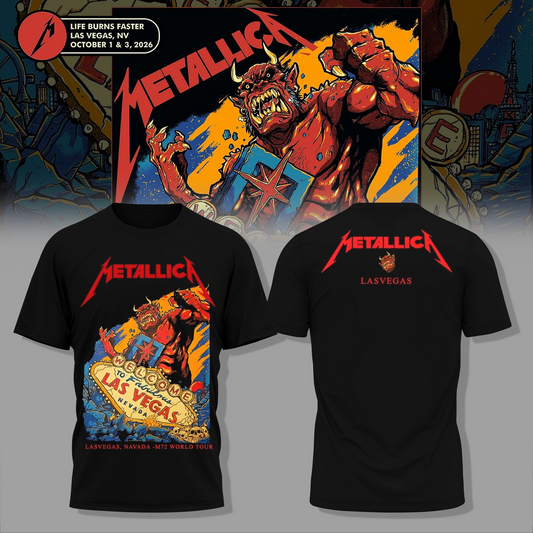 Life Burns Faster, Las Vegas - M72 World Tour T-shirt 1