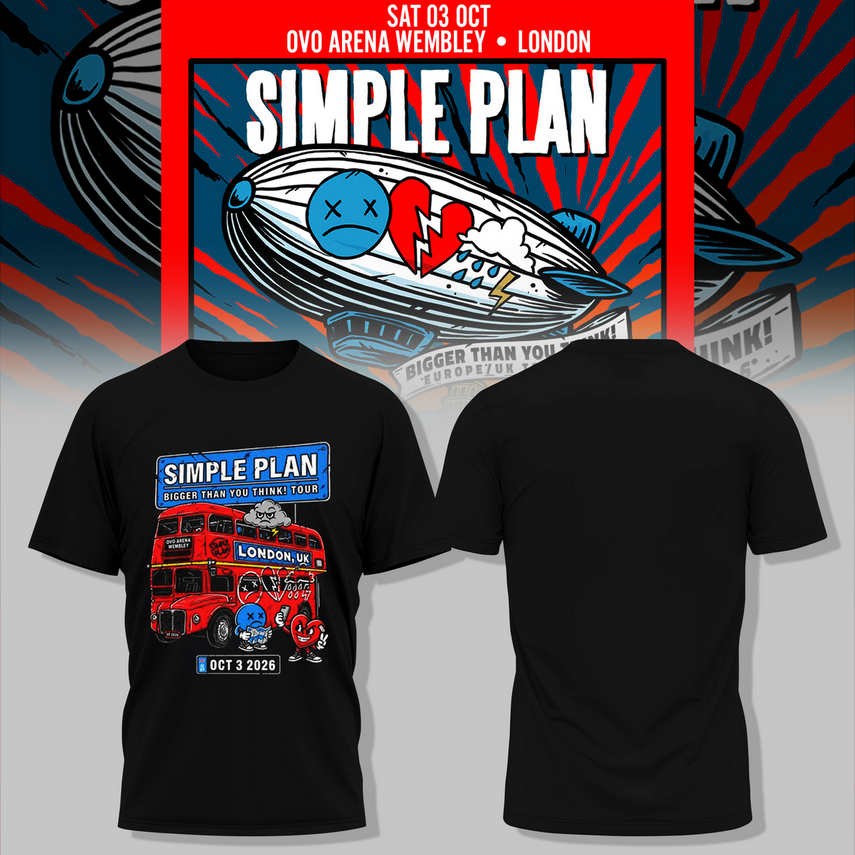 Bigger Than You Think! Tour 2026 London T-Shirt