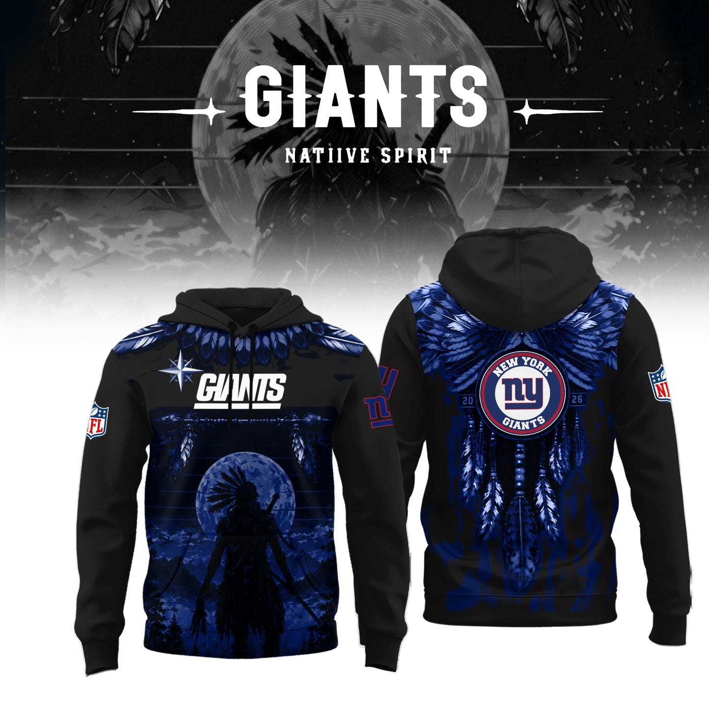Limited Editon New York Giants Native Spirit Heritage 2026 Shirt
