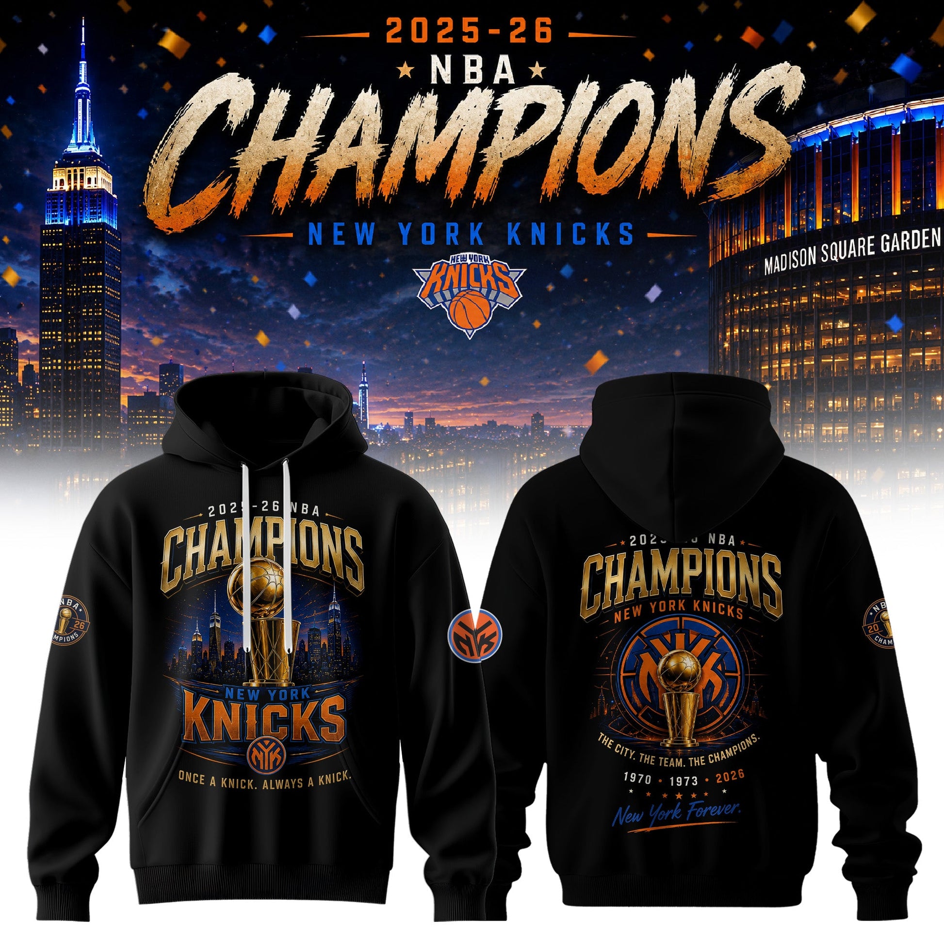_New York Knick 2026 NBA Champions  Hoodie
