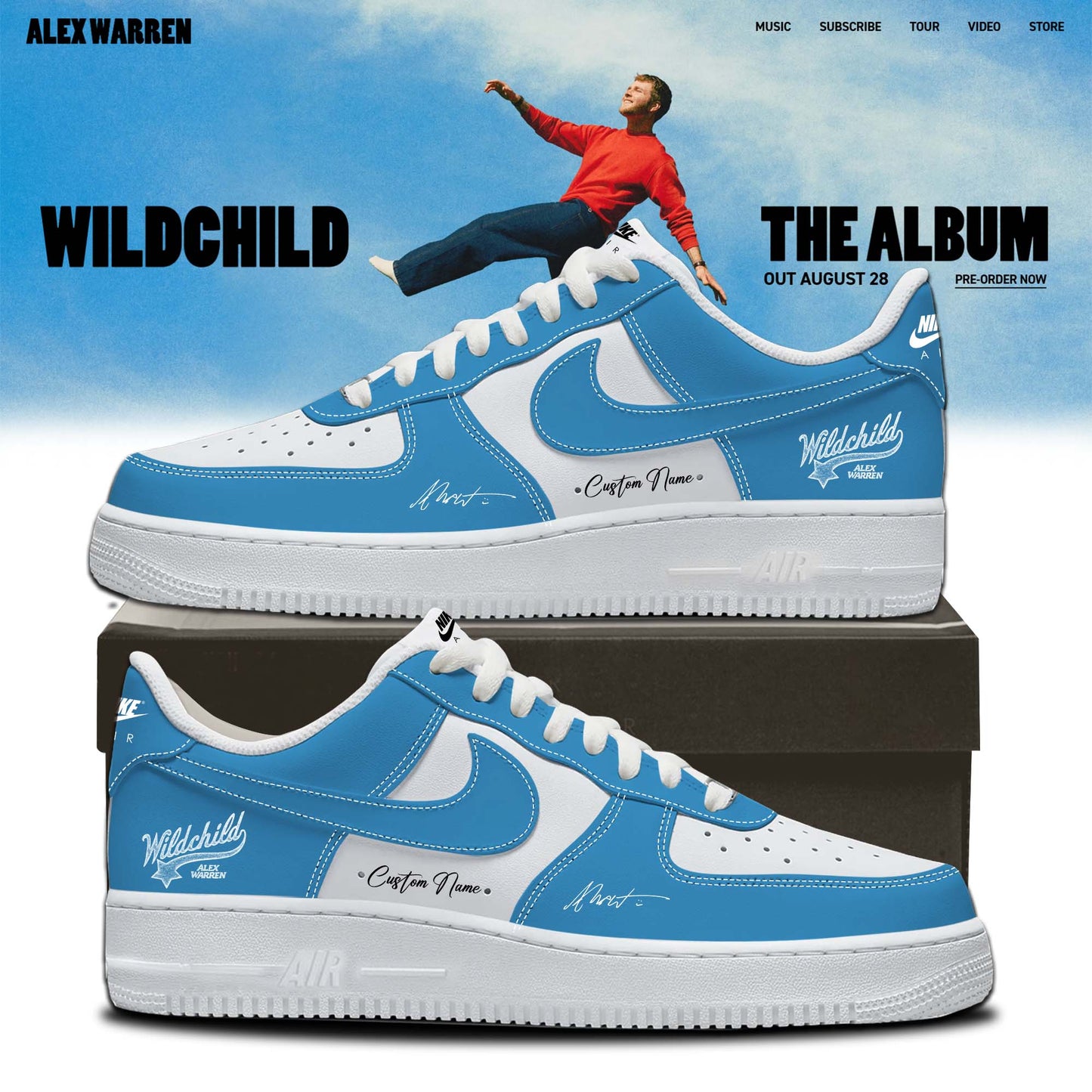 ,.Alex Warren’s “Little Orphan Alex” Tour Shoes