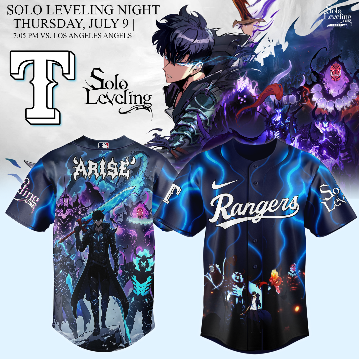 MLB ALL TEAMS x Solo Leveling Limited Jersey 2