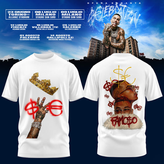 Sfera Ebbasta $€LEBRAT10N – Estate 2026 Tour T-Shirt 8