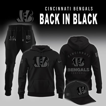 Cincinnati Bengals 2025 Back In Black Limited Edition Hoodie