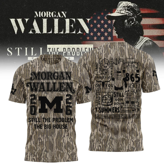 Limited Edition MW x Michigan Wolverines Football - Still The Problem Tour 2026 T-Shirt
