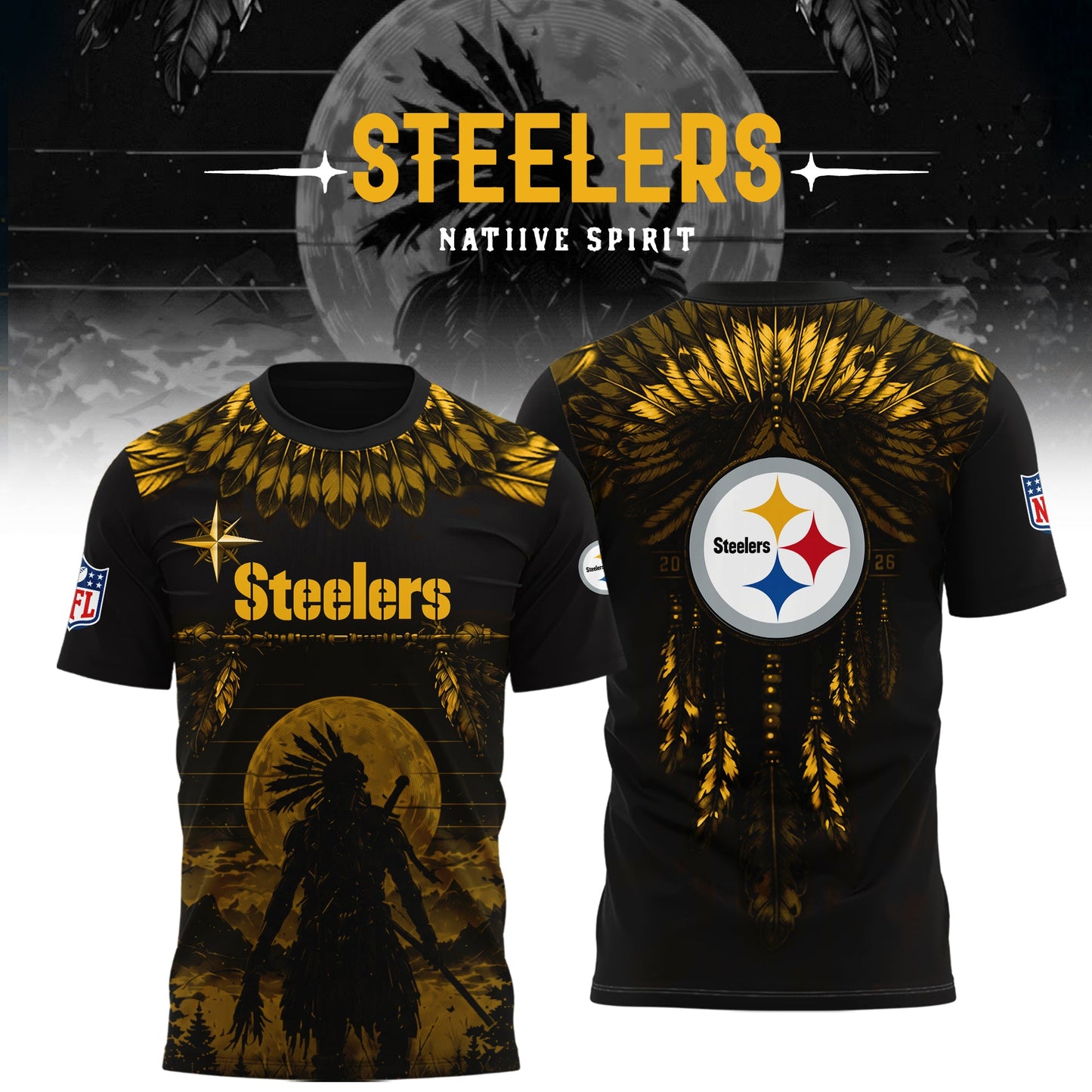 Limited Editon Pittsburgh Steelers Native Spirit Heritage 2026 Shirt
