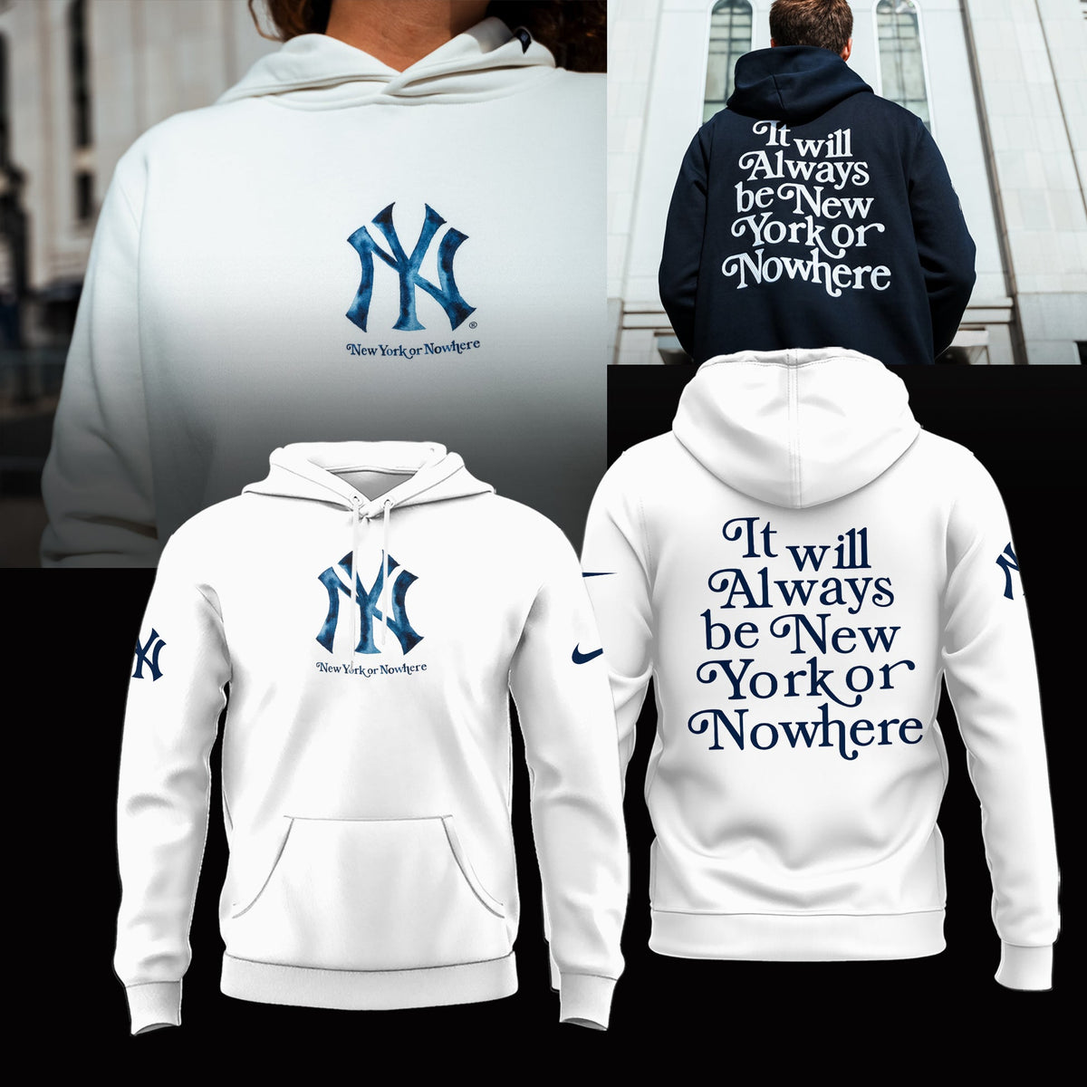 Limited Edition NY It will always be New York or Nowhere Hoodie