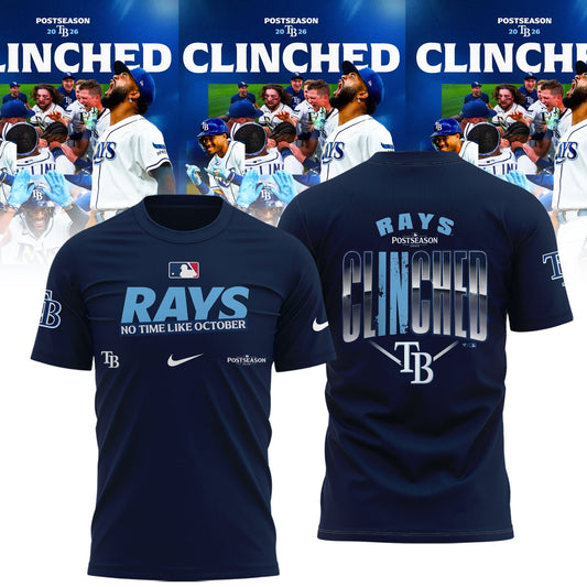 Limited Edition Tampa Bay Rays Postseason 2026 Clinched T-shirt