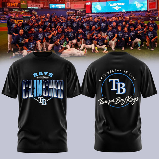 Limited Edition Tampa Bay Rays Postseason 2026 Clinched T-shirt