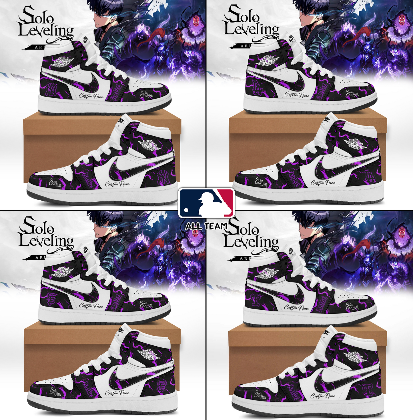 MLB ALL TEAMS x Solo Leveling Limited Shoes
