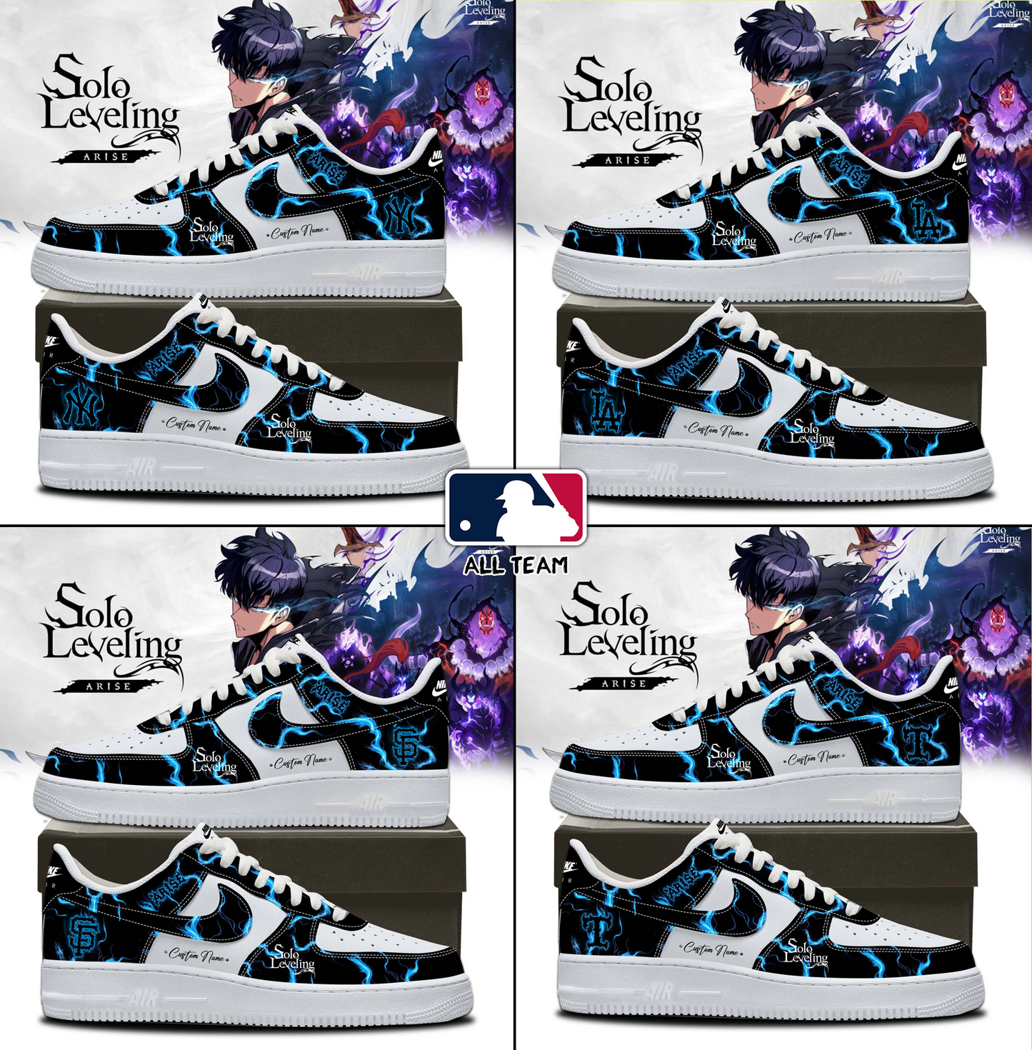 MLB ALL TEAMS x Solo Leveling Limited Shoes