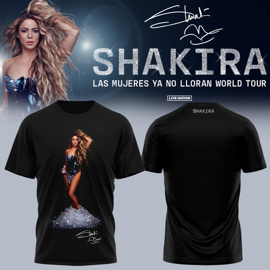 Shakira ”Las Mujeres Ya No Lloran World Tour” Signature – Tshirt