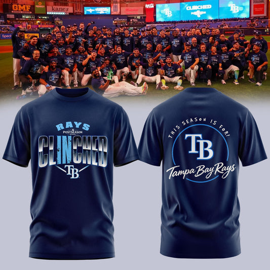 Limited Edition Tampa Bay Rays Postseason 2026 Clinched T-shirt