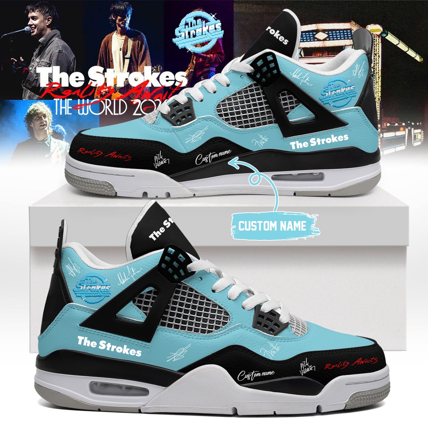 _The Strokes Reality Awaits World Tour 2026 Limited Edition Signature – Shoes 1-2