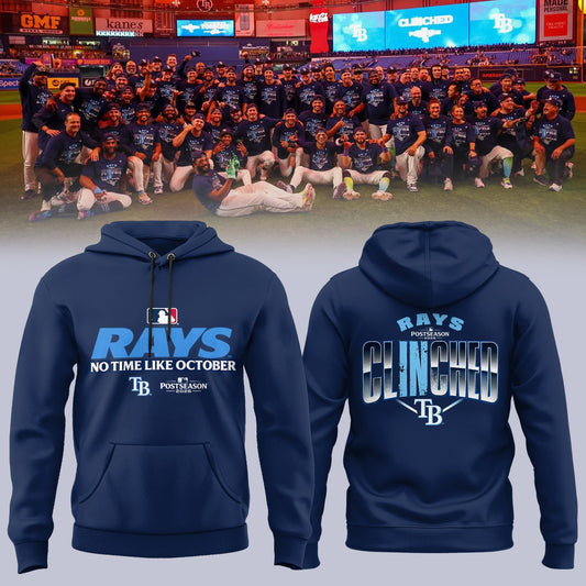 Limited Edition Tampa Bay Rays Postseason 2026 Clinched Hoodie