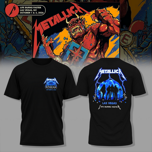 Life Burns Faster, Las Vegas - M72 World Tour T-shirt 3