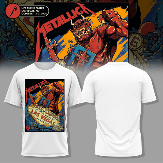 Life Burns Faster, Las Vegas - M72 World Tour T-shirt 5