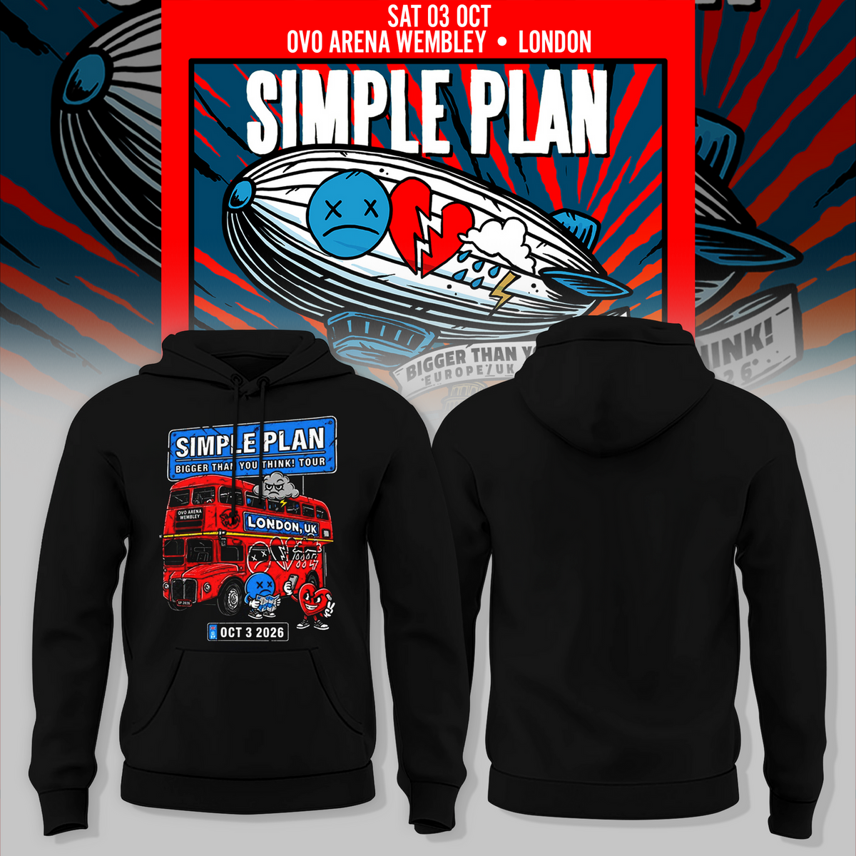 Bigger Than You Think! Tour 2026 London Hoodie