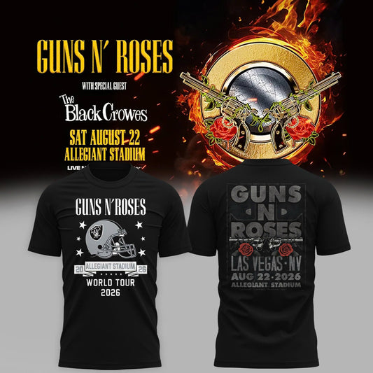 Limited Edition Guns N’ Roses Tour 2026 TShirt