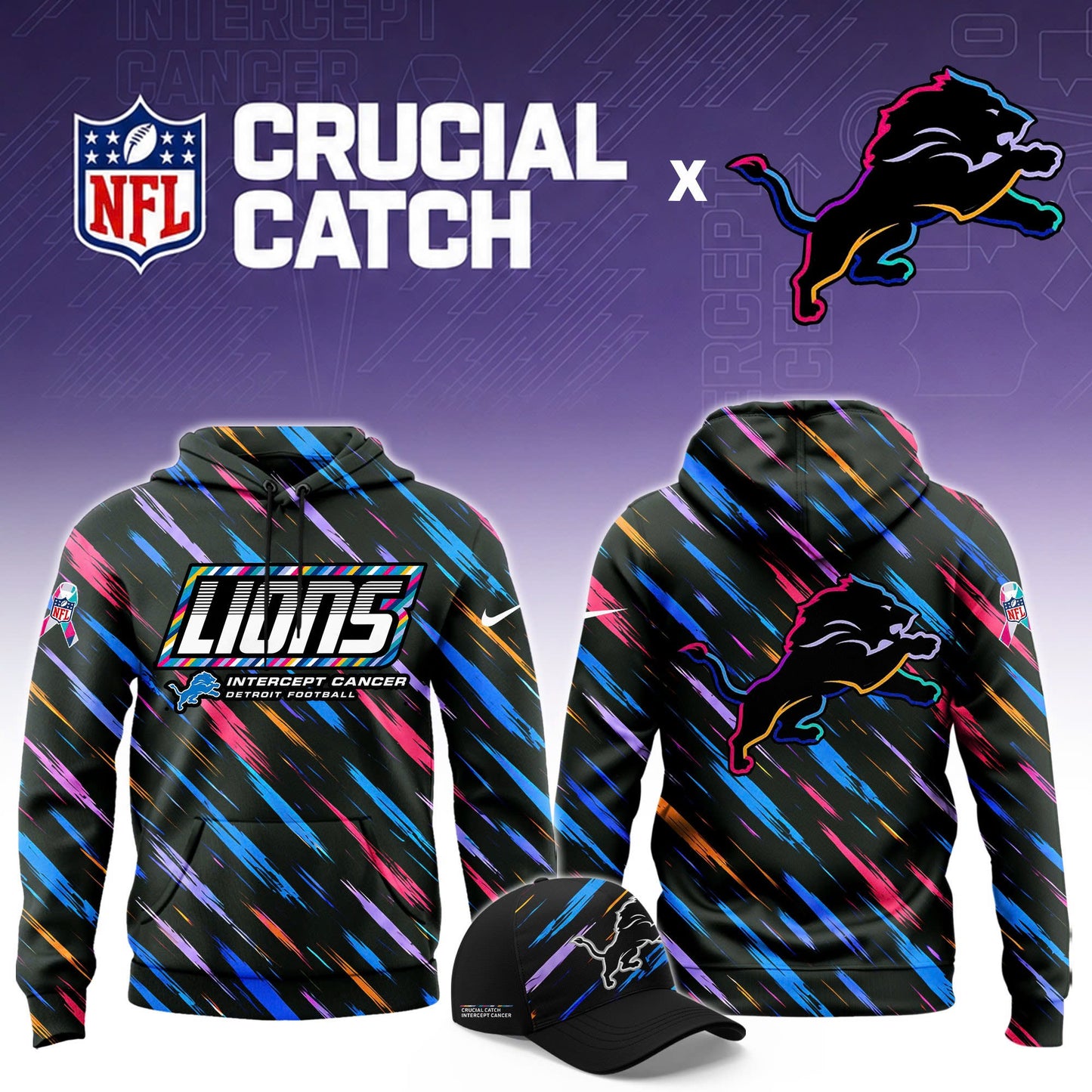 D. Lions 2026 Crucial Catch Limited Hoodie
