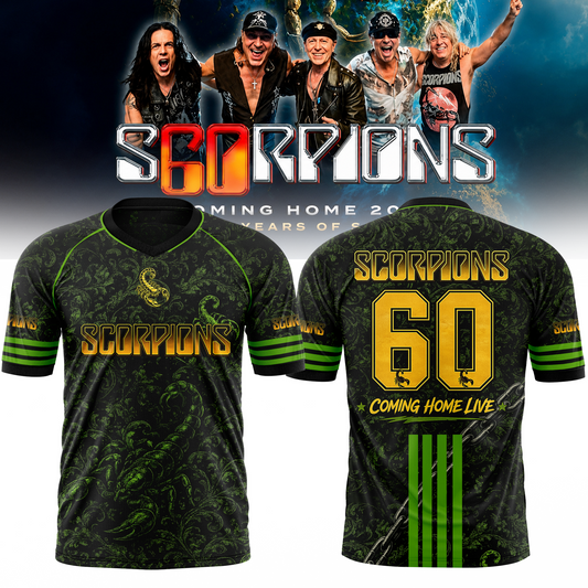SCORPIONS - "Coming Home" 2026 World Tour Limited Football Jersey