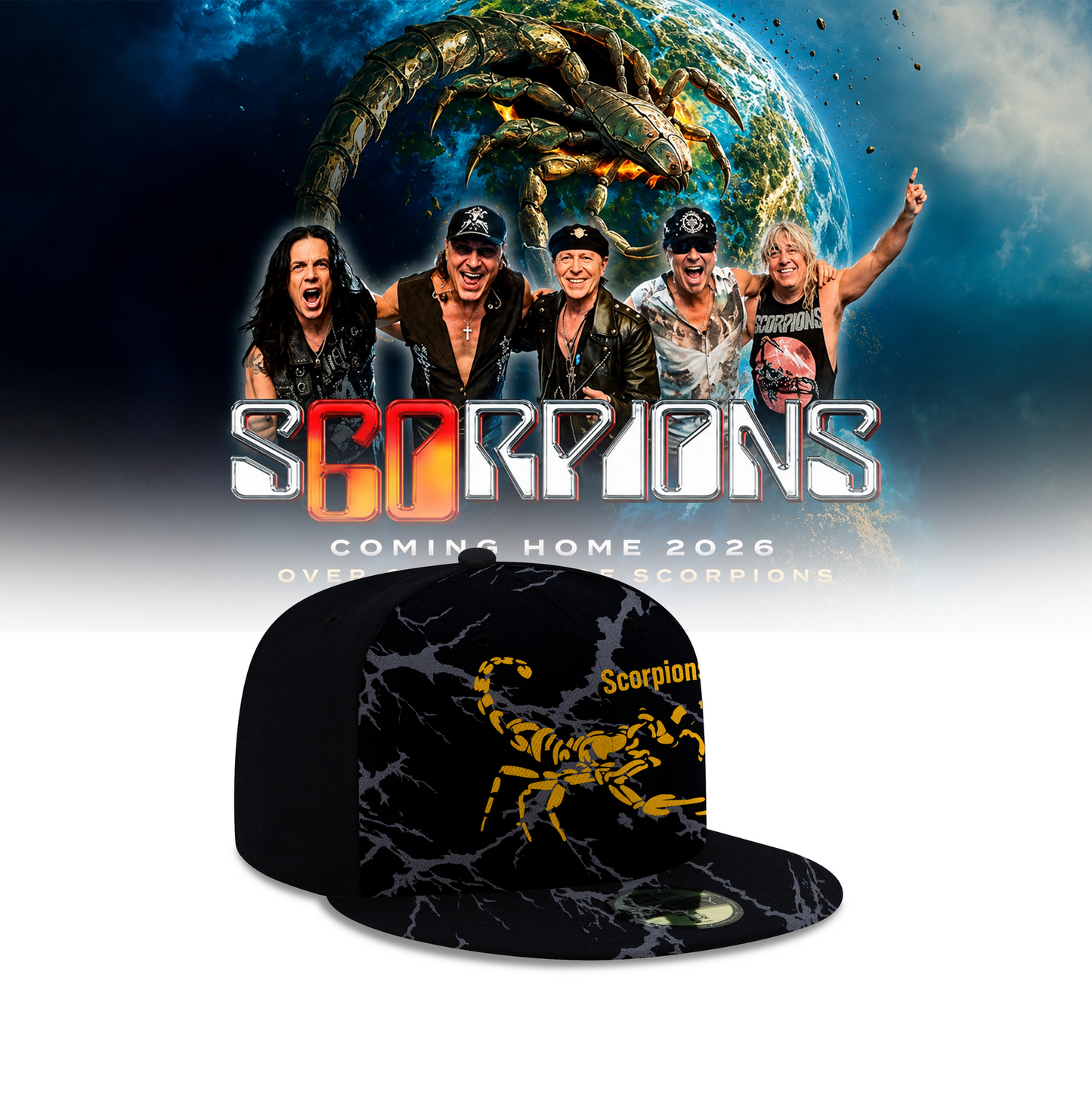 SCORPIONS - "Coming Home" 2026 World Tour Limited Snapback Cap
