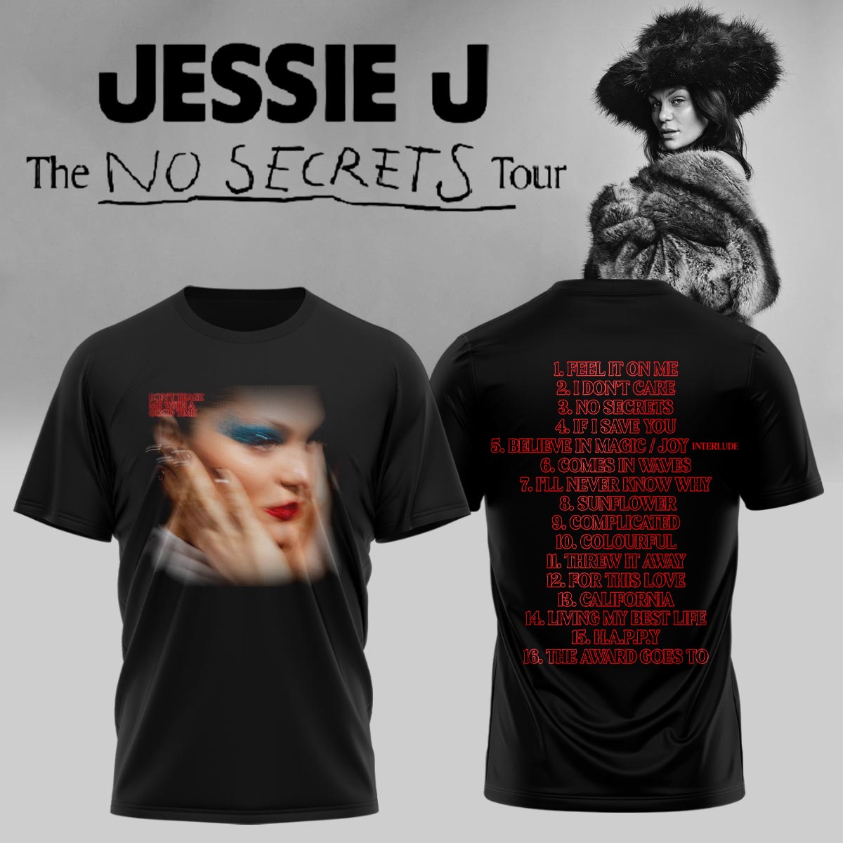 Jessie J “The No Secrets Tour” 2026 – Tshirt3