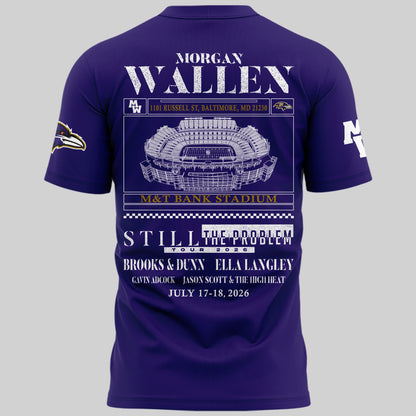 Special New Edition Baltimore Ravens x Morgan Wallen Tshirt 2026