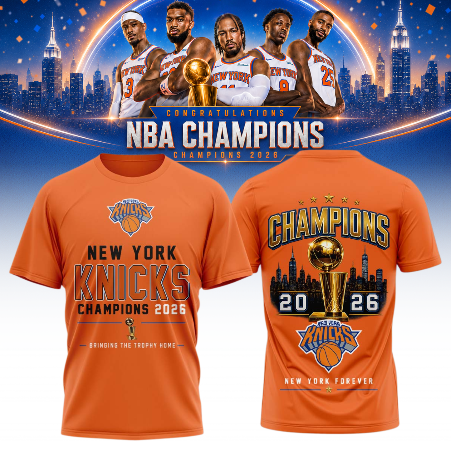 New York Knicks Champions shirt