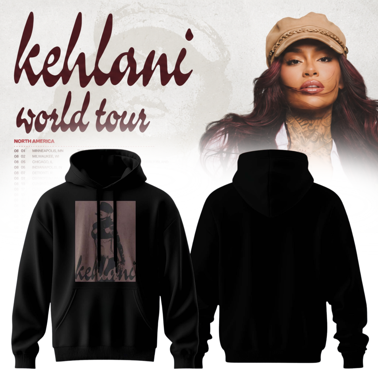 .Kehlani ”Kehlani World Tour ” Hoodie