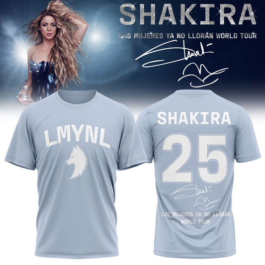 Shakira ”Las Mujeres Ya No Lloran World Tour” Signature – Tshirt