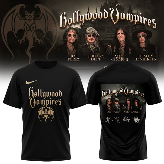 ,,.Hollywood Vampires World Tour 2026 Signed – Shirt