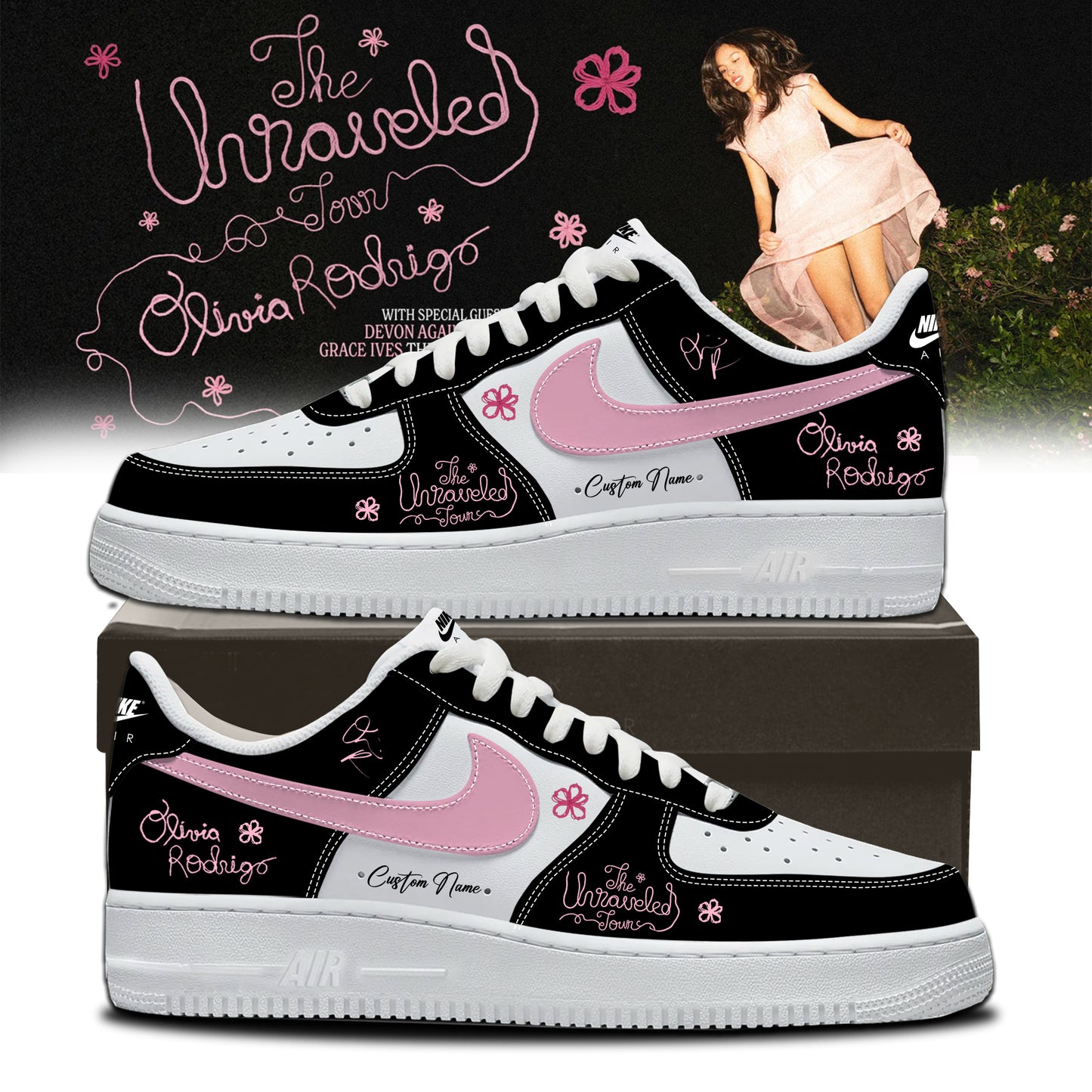 Olivia Rodrigo The Unraveled Tour signed Shoes 2