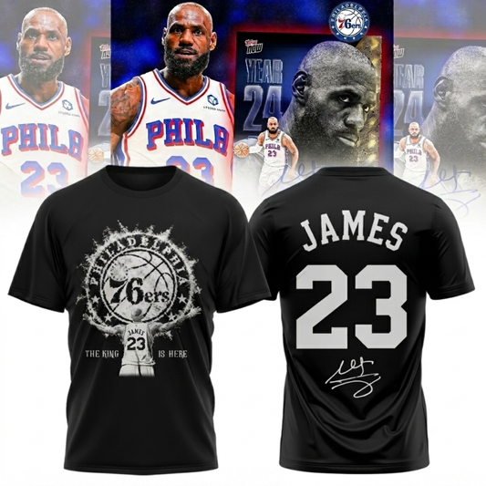 .,LeBron James Philadelphia 76ers Limited Edition Signature – Shirt