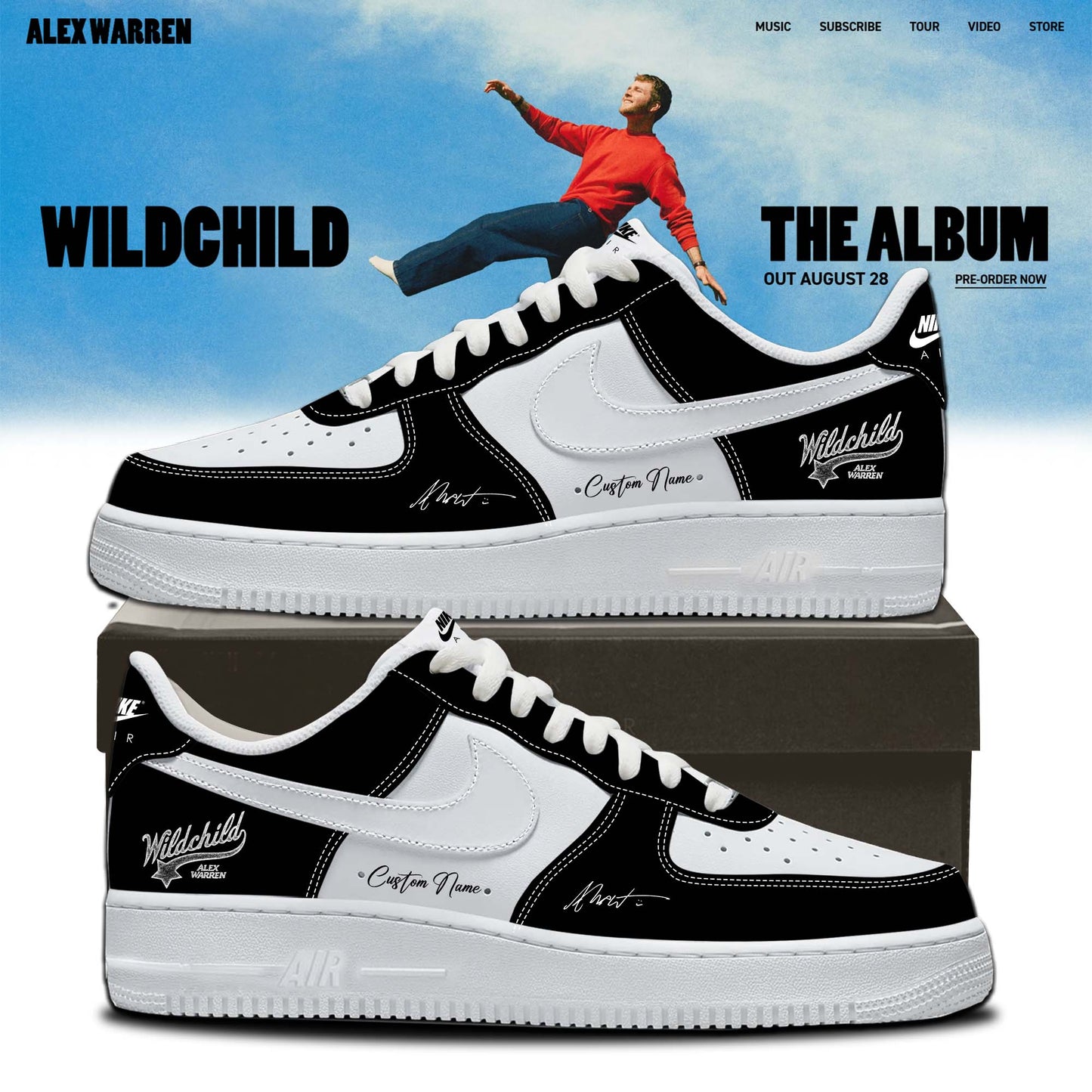 ,.Alex Warren’s “Little Orphan Alex” Tour Shoes