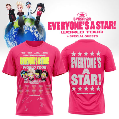 5SOS EVERYONE’S A STAR! World Tour NORTH AMERICA Shirt