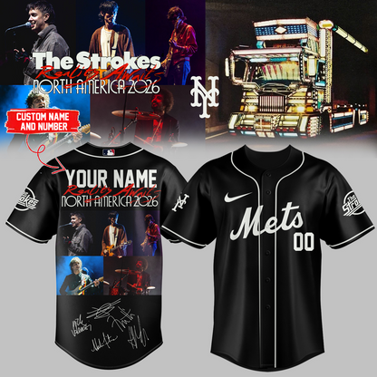 ,,MLB X The Strokes ”Reality Awaits North America 2026” Limited Edition Signature – Jersey 2 (Custom Name&Number)