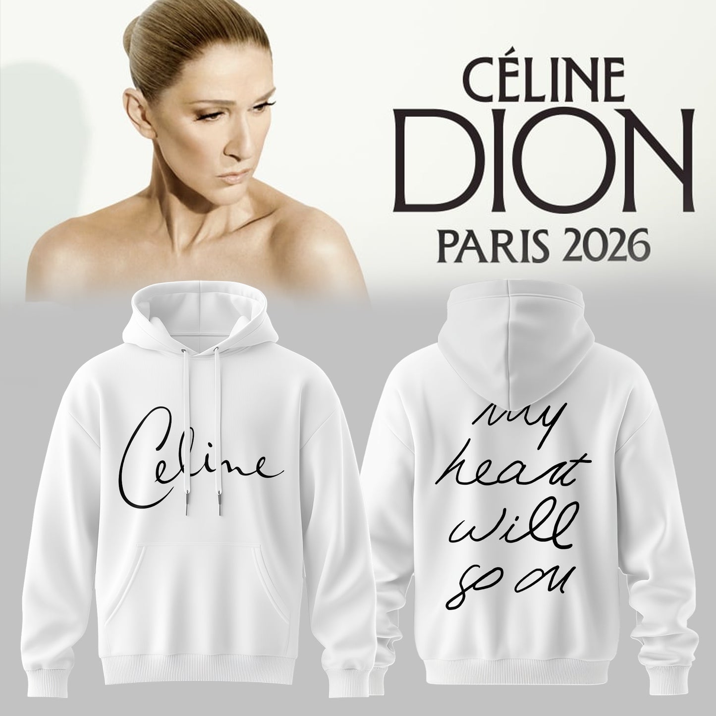 CELÍNE DION: LIVE IN PARIS 2026 Limited Hoodie