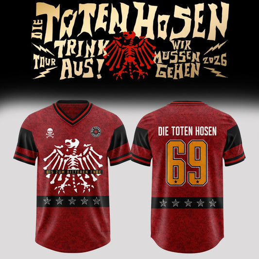 Die Toten Hosen: Trink Aus! Wir Müssen Gehen – Tour 2026 Limitiertes Fußballtrikot