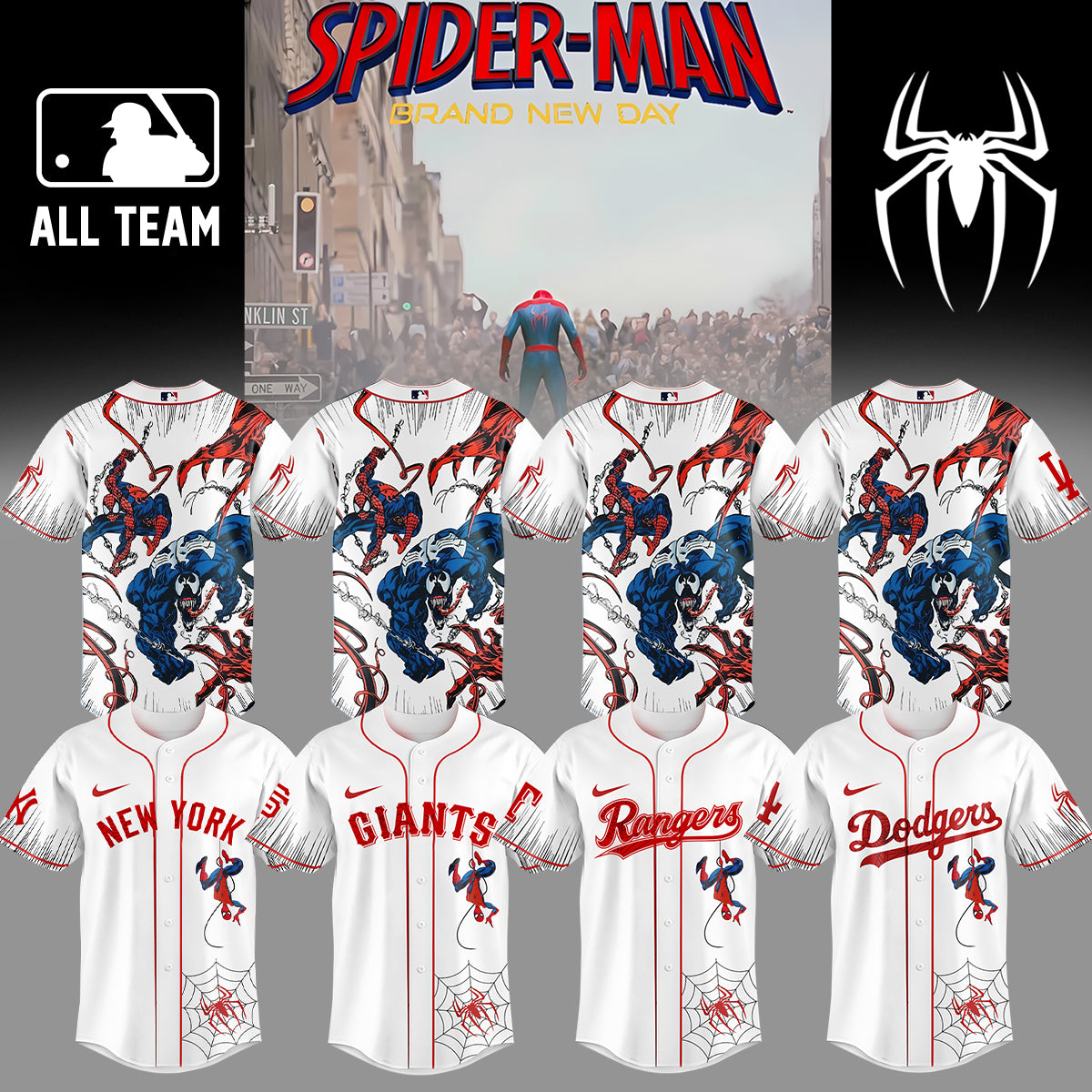 MLB ALL TEAM x Spider Man: Brand New Day Jersey