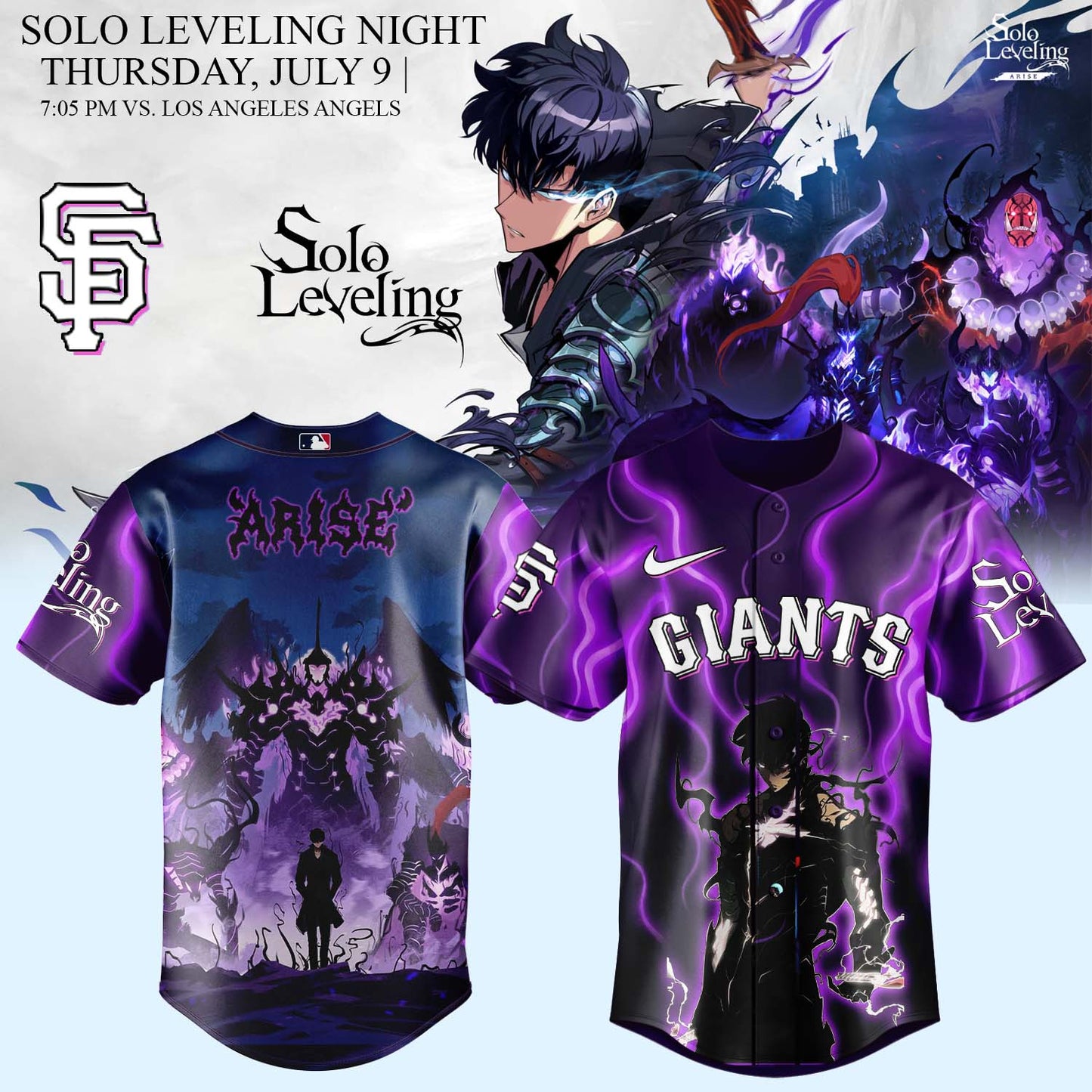 MLB ALL TEAMS x Solo Leveling Limited Jersey 2