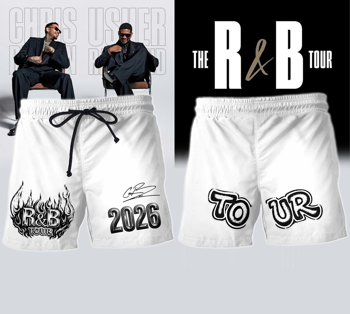 Official Chris Brown R&B Tour Signed Jersey