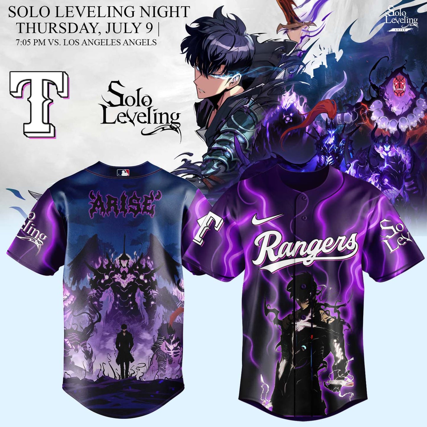 MLB ALL TEAMS x Solo Leveling Limited Jersey 2