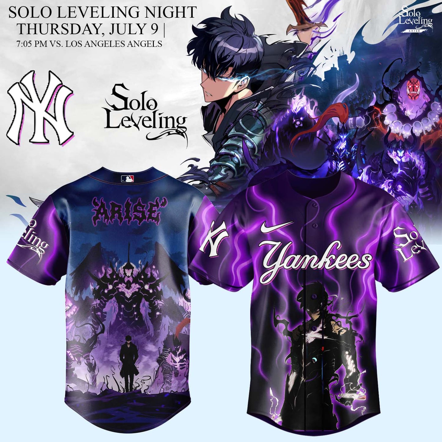 MLB ALL TEAMS x Solo Leveling Limited Jersey 2