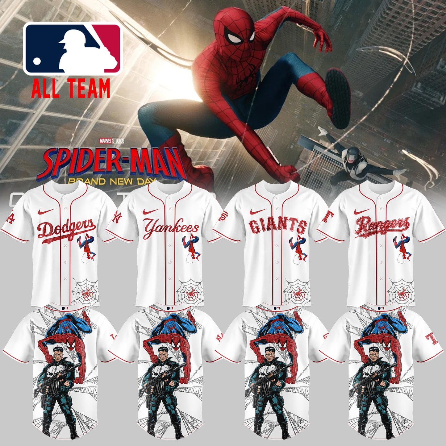 MLB ALL TEAM x Spider Man: Brand New Day Jersey