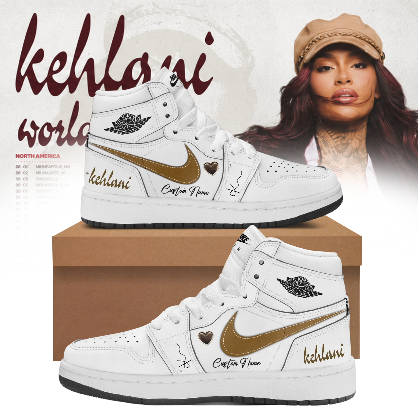 .Kehlani ”Kehlani World Tour ” Shoes
